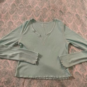 Mint green AEO top